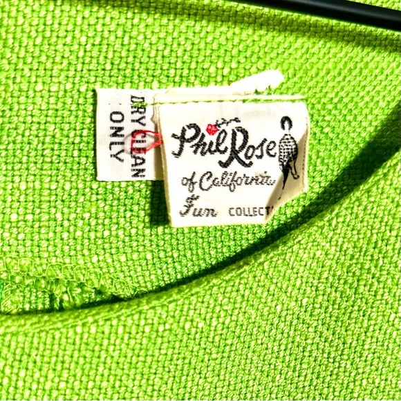 Vintage 60s Phil Rose Embroidered Mod Dress - Picture 7 of 7